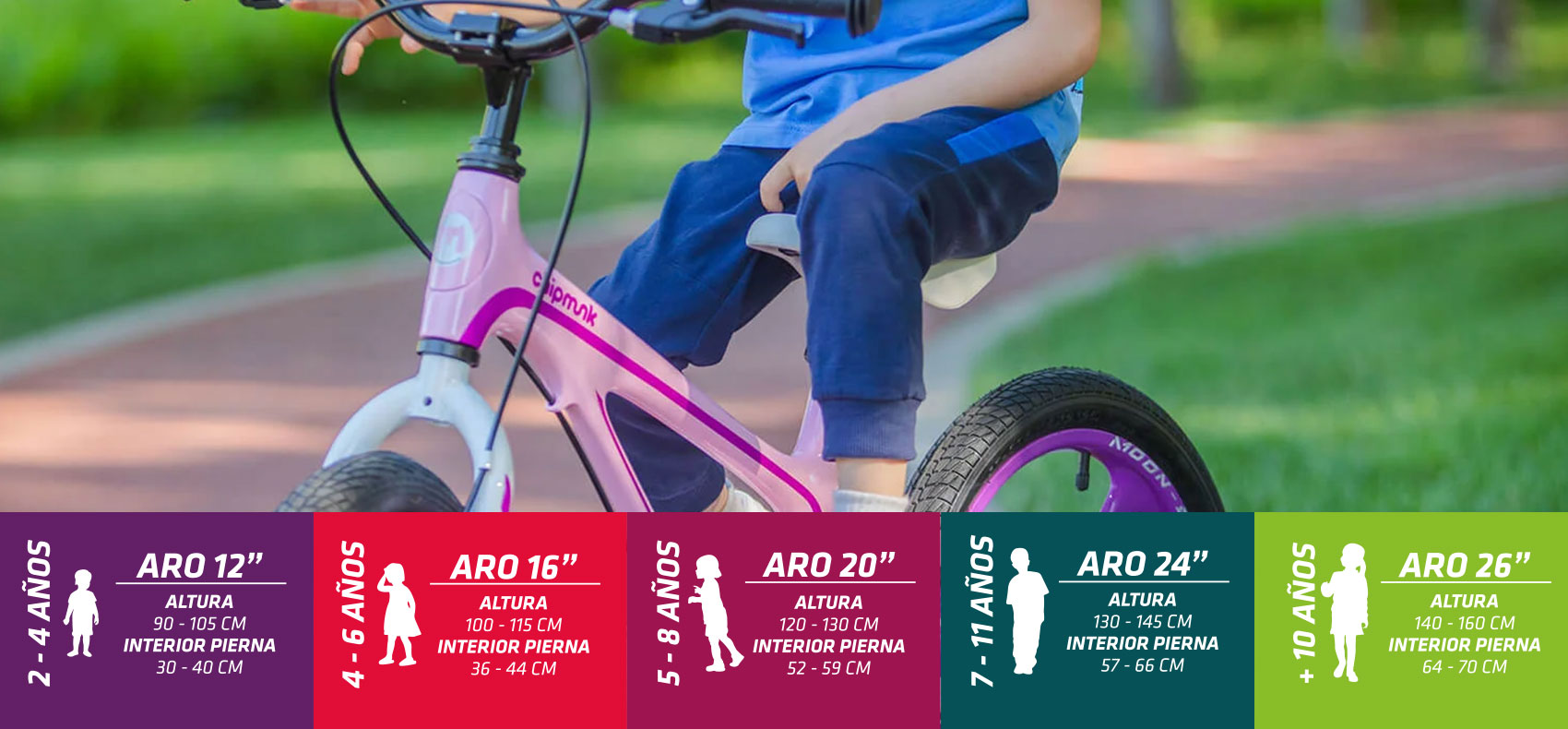 Bicicleta aro 18 discount para que edad es